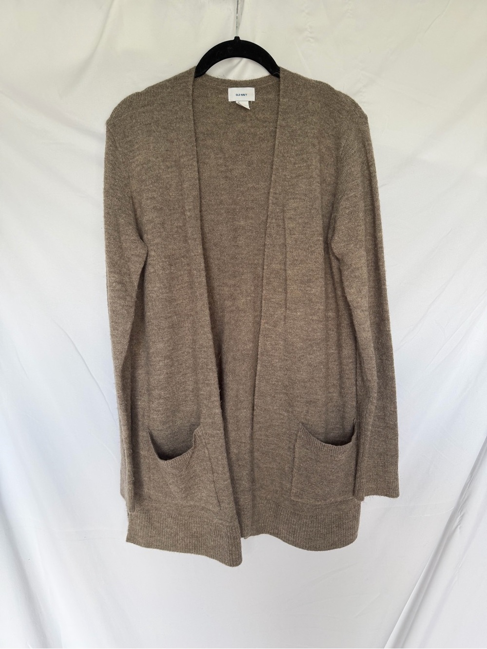 Old Navy Taupe Open-Front Cardigan